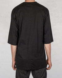 Xagon - Asymmetric crew neck tshirt black - Stilett.com