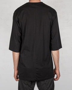 Xagon - Asymmetric crew neck tshirt black - Stilett.com