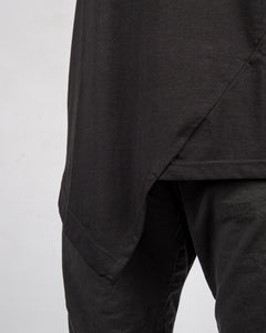 Xagon - Asymmetric crew neck tshirt black - Stilett.com