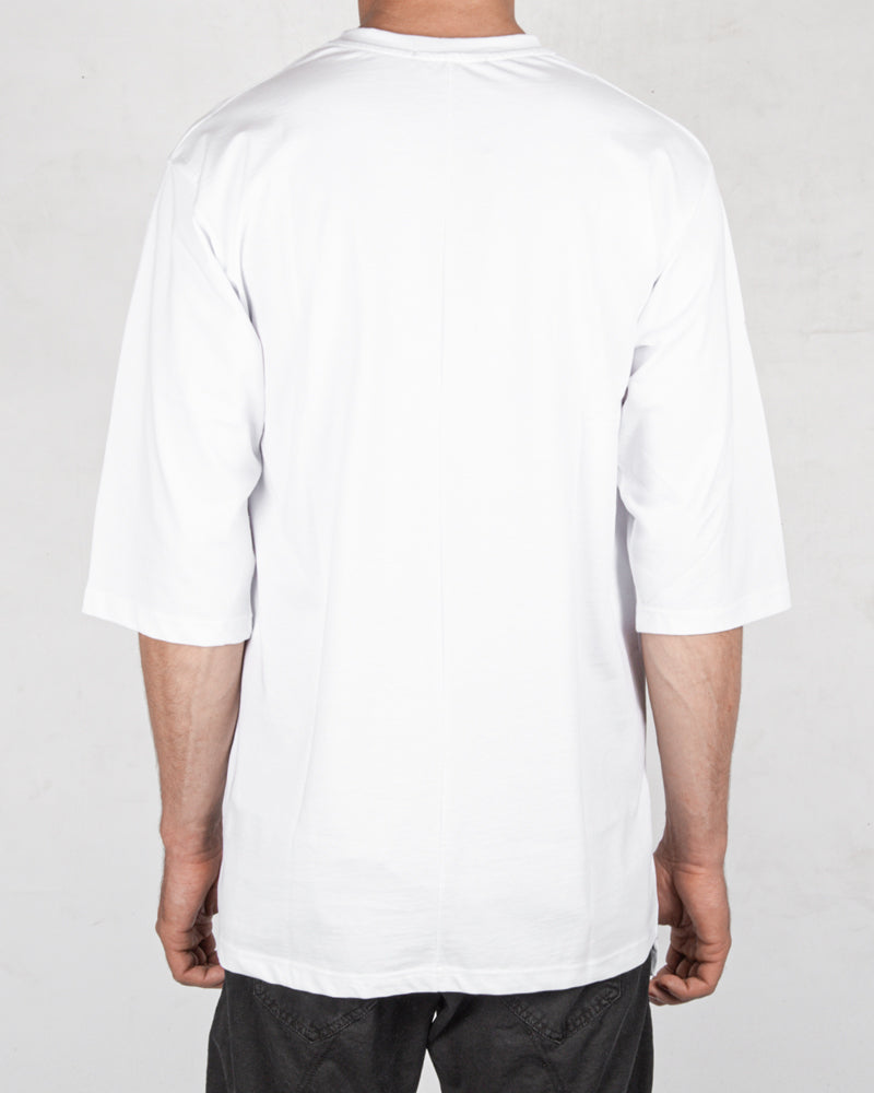 Xagon - Asymmetric crew neck tshirt white - Stilett.com