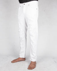 Xagon - Comfort fit breakage jeans white - Stilett.com