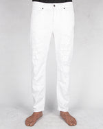 Xagon - Comfort fit breakage jeans white - https://stilett.com/
