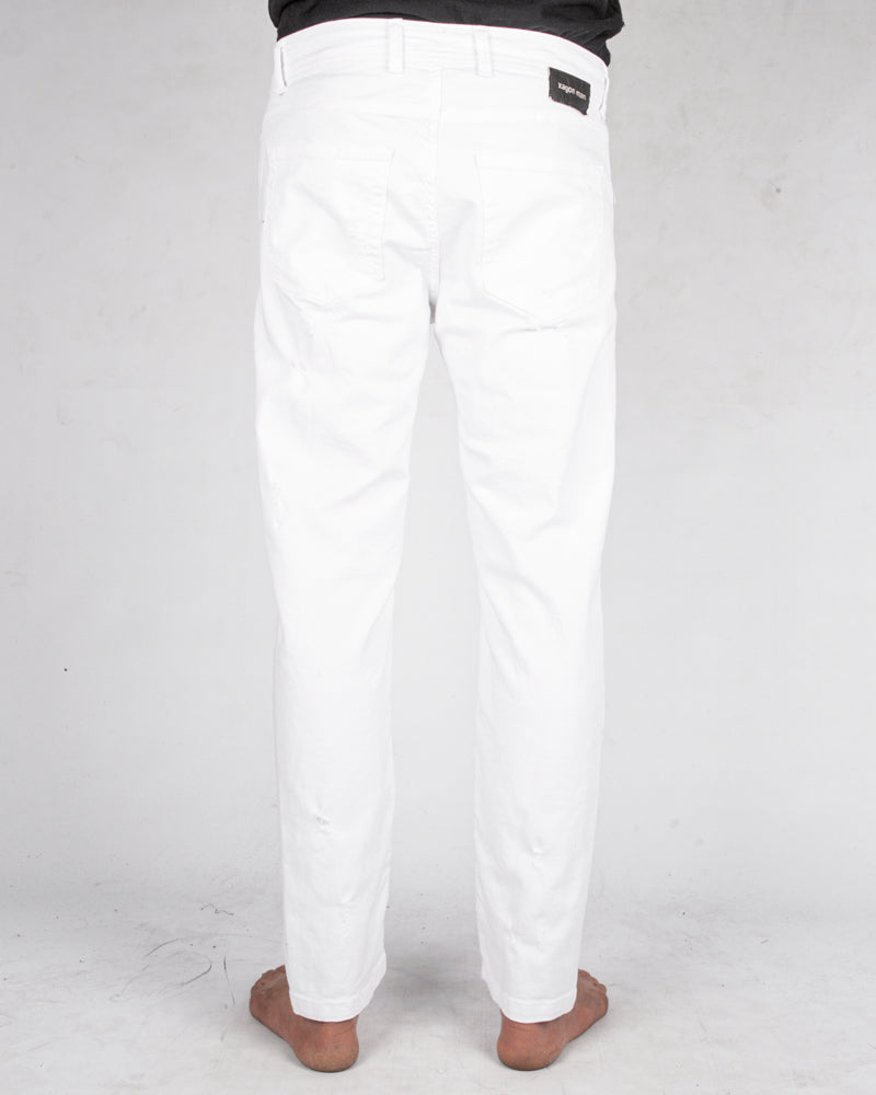 Xagon - Comfort fit breakage jeans white - Stilett.com