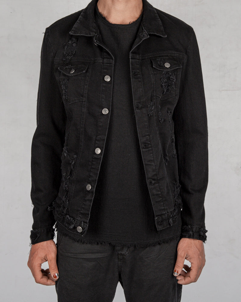 Xagon - Denim sport jacket black - Stilett.com