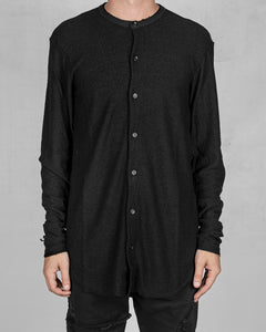 Flamed cotton shirt black