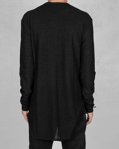 Flamed cotton shirt black