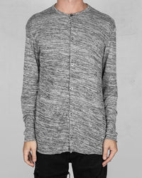 Flamed cotton shirt grey