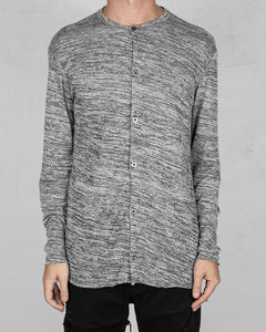 Flamed cotton shirt grey