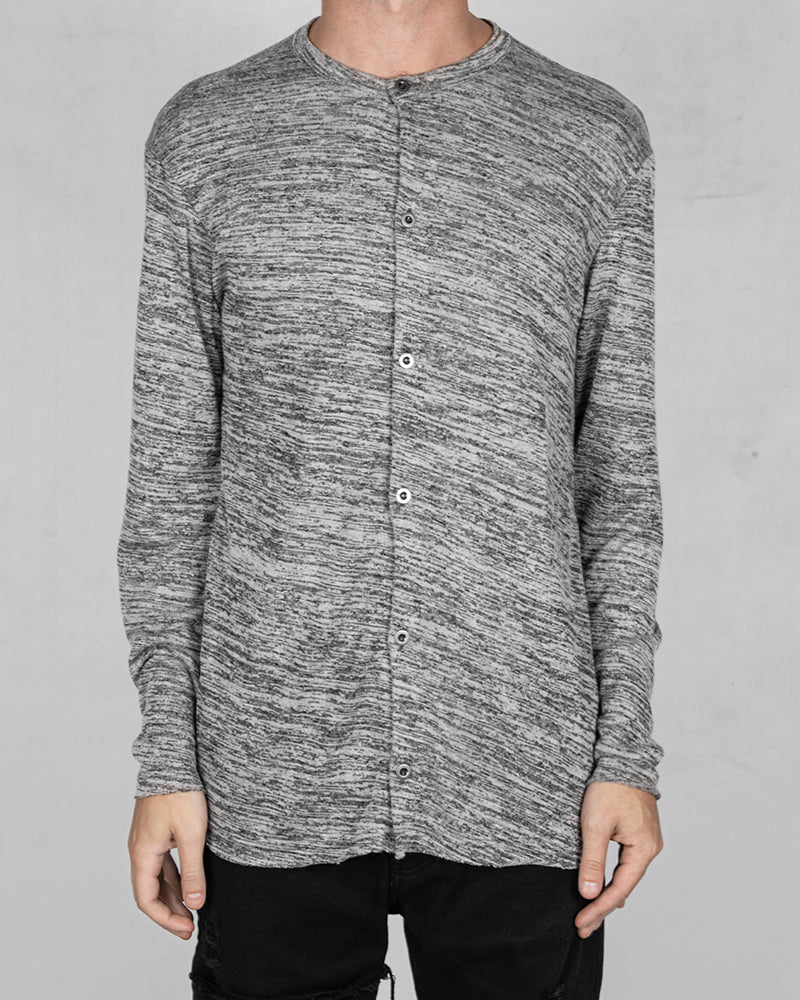 Flamed cotton shirt grey