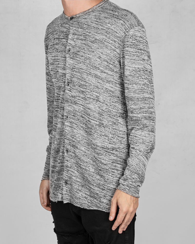 Flamed cotton shirt grey