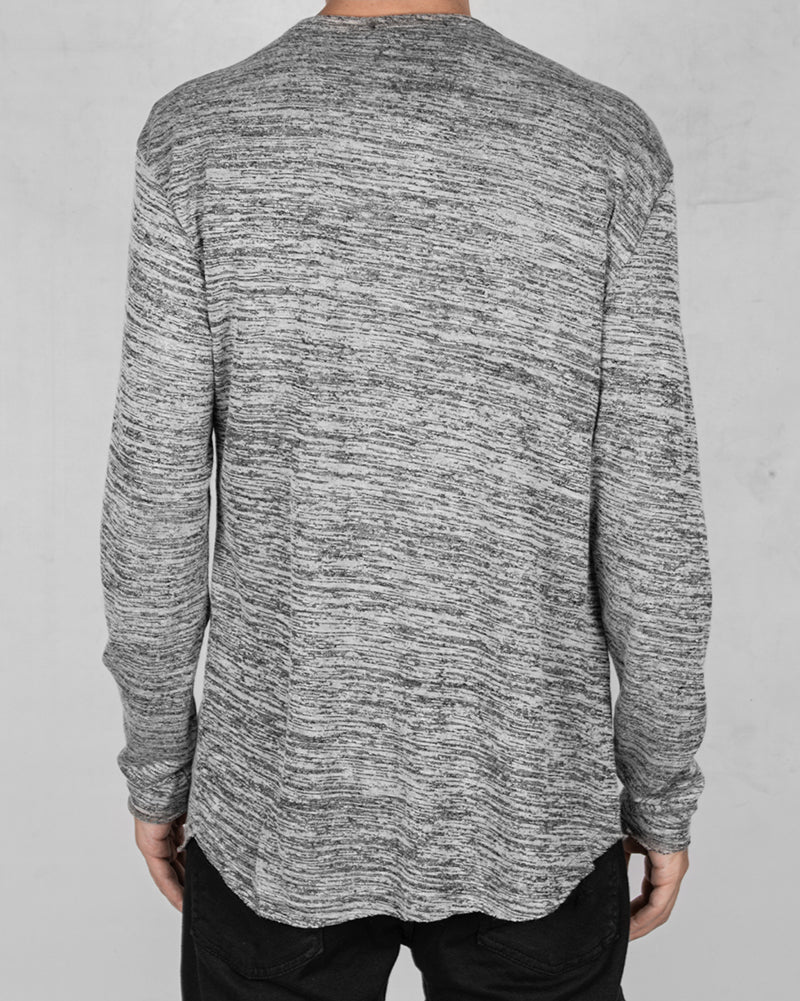 Flamed cotton shirt grey