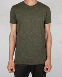 Xagon - Flammed cotton tshirt green - Stilett.com