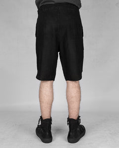 Linen shorts black
