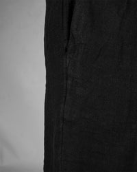 Linen shorts black