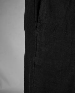 Linen shorts black