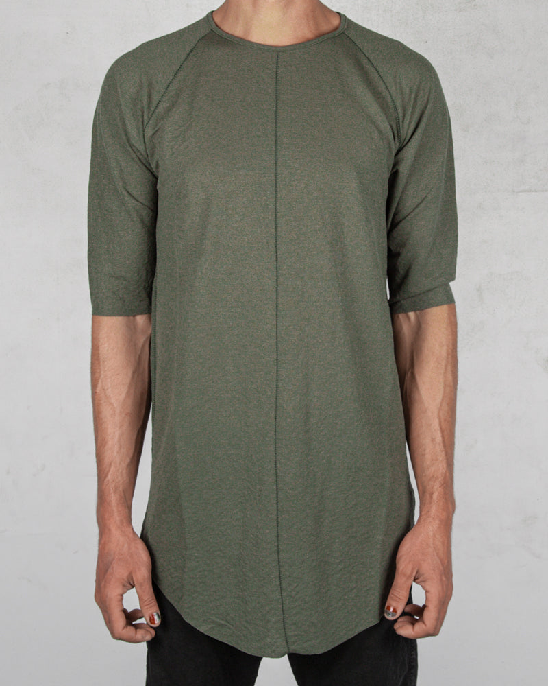 Xagon - Long contrast seam tshirt green - Stilett.com
