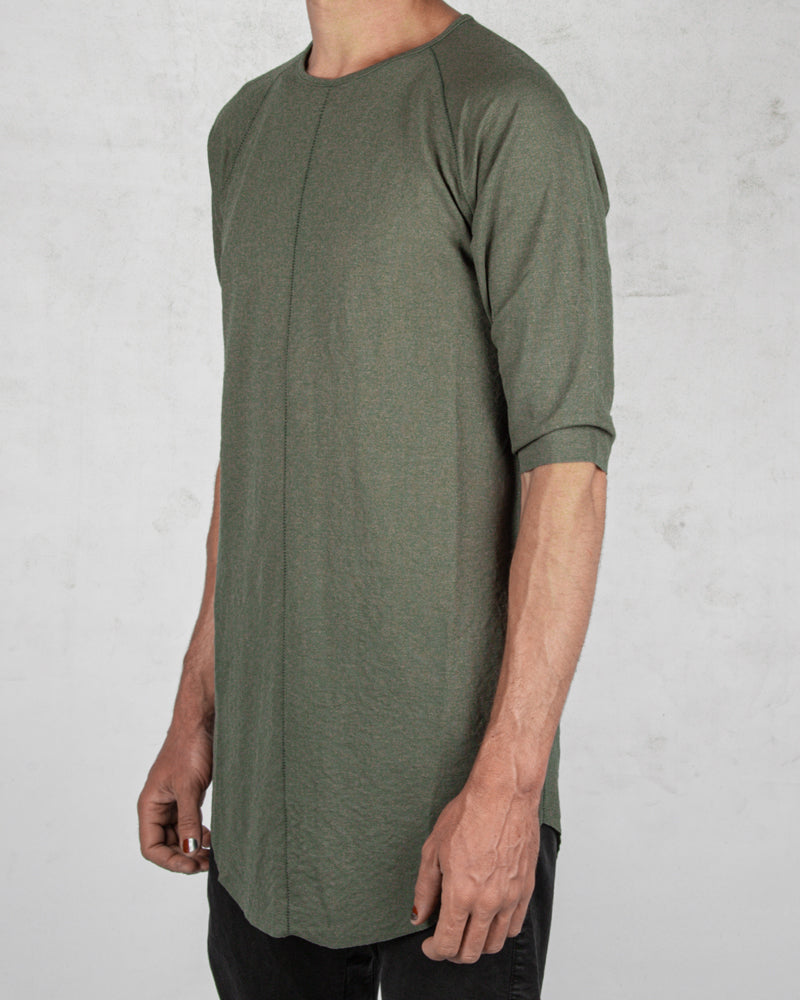 Xagon - Long contrast seam tshirt green - Stilett.com