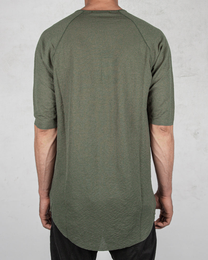 Xagon - Long contrast seam tshirt green - Stilett.com