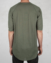 Xagon - Long contrast seam tshirt green - Stilett.com