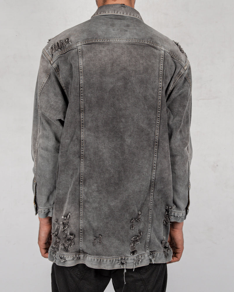 Xagon - Oversize denim jacket grey - Stilett.com