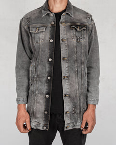 Xagon - Oversize denim jacket grey - Stilett.com