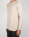 Xagon - Oversize flamed cotton sweater beige - https://stilett.com/
