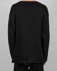 Oversize knitted sweater black