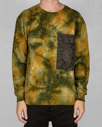 Regular fit fleece sweater green