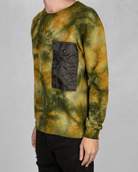 Regular fit fleece sweater green