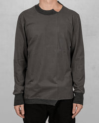 Regular fit long sleeves t-shirt grey