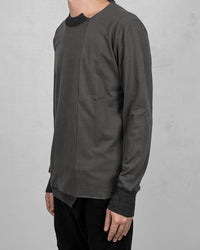 Regular fit long sleeves t-shirt grey