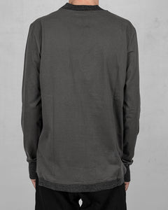 Regular fit long sleeves t-shirt grey