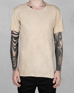 Regular fit real cut tshirt beige