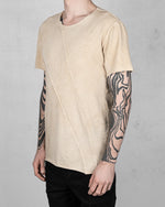 Xagon - Regular fit real cut tshirt beige - https://stilett.com/