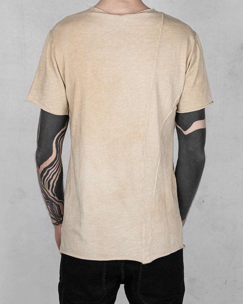 Regular fit real cut tshirt beige
