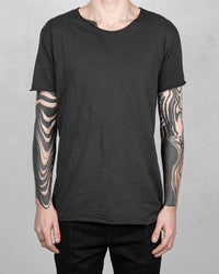 Regular fit real cut tshirt black