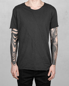 Regular fit real cut tshirt black
