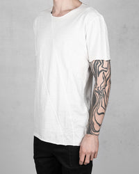 Regular fit real cut tshirt white