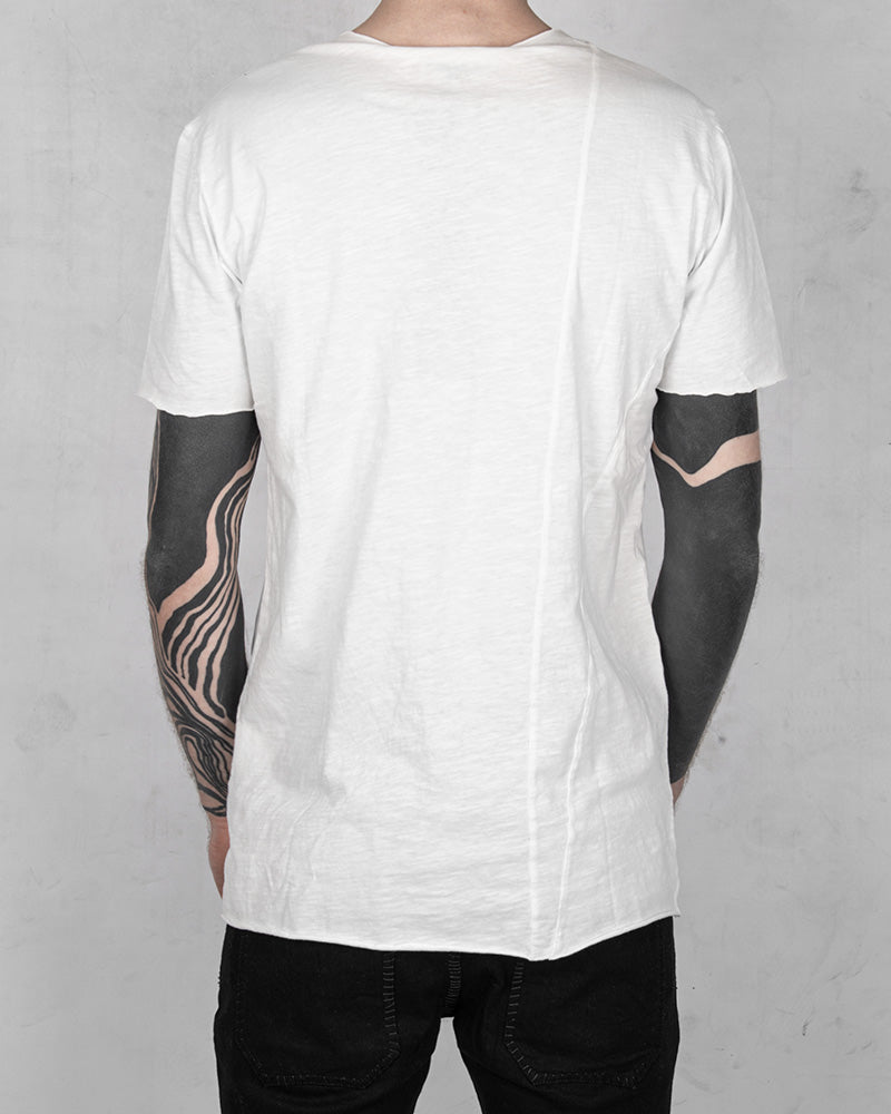 Regular fit real cut tshirt white