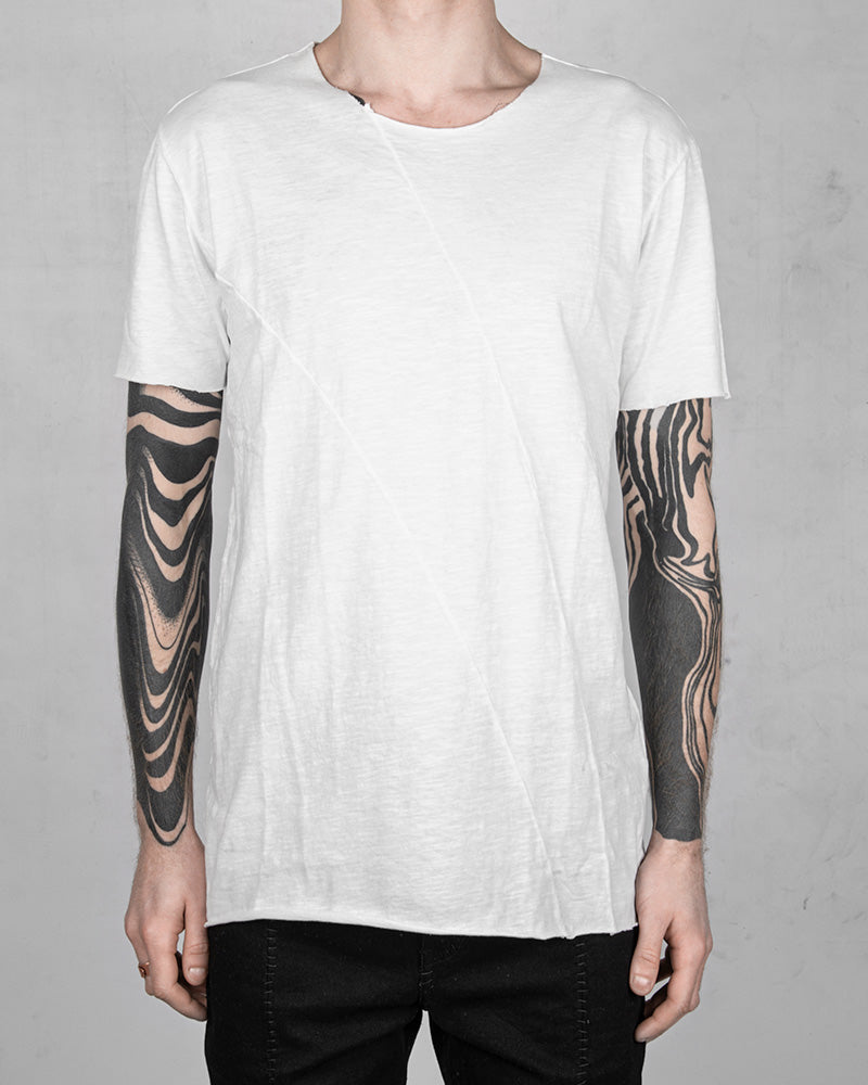 Regular fit real cut tshirt white