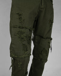 Skinny breakage jeans green