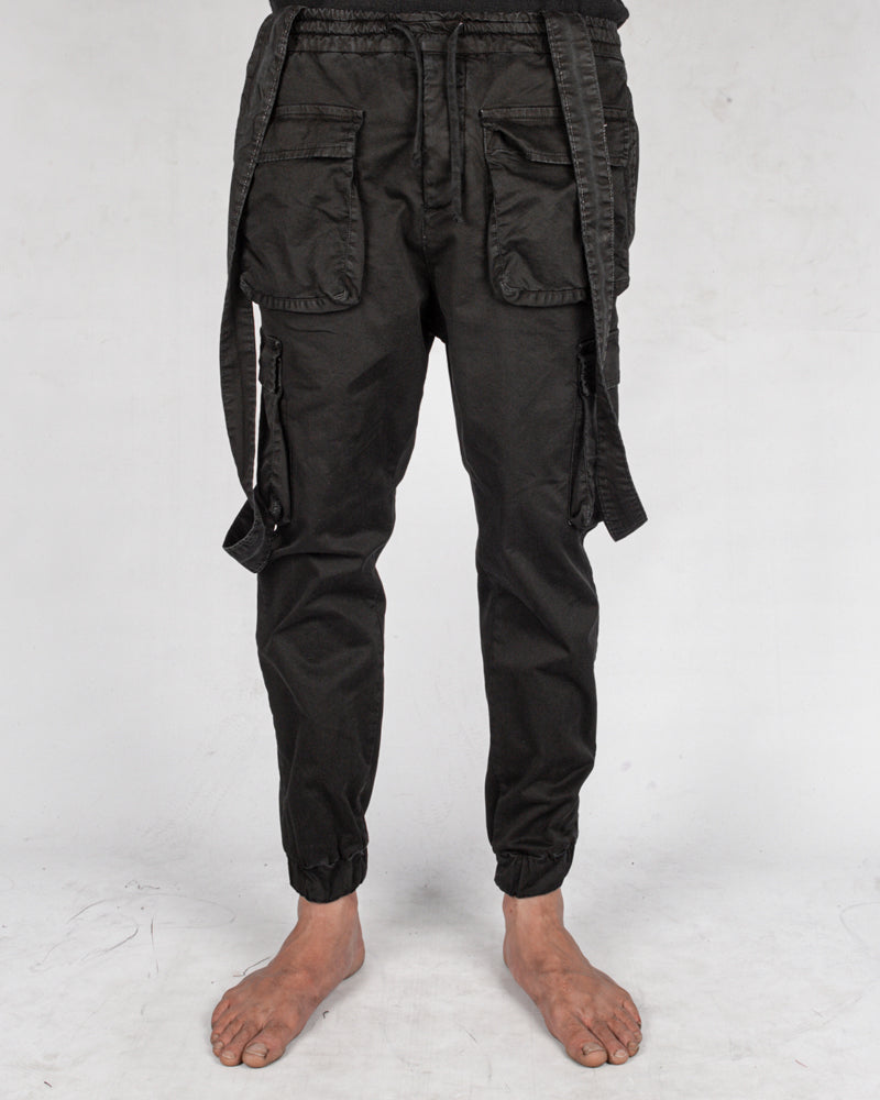 Xagon - Suspender trousers black - Stilett.com