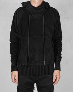 Velvet sweater Black