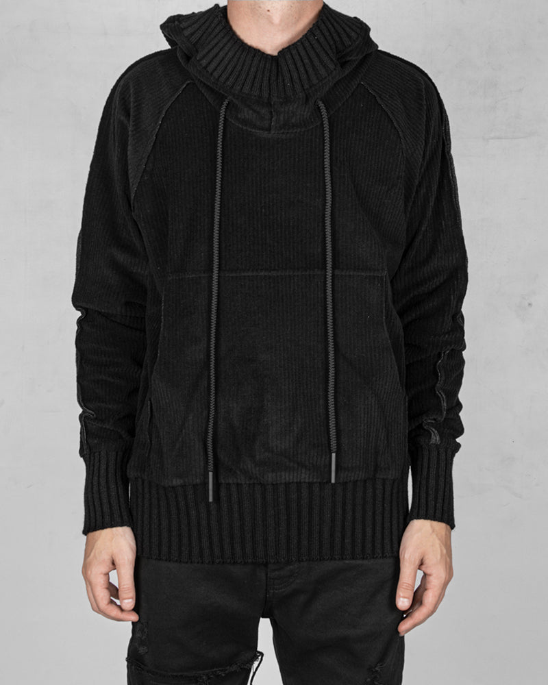 Velvet sweater Black