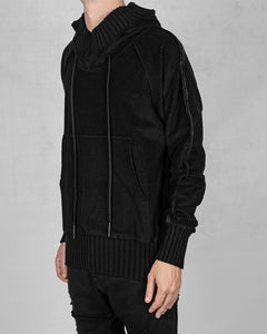 Velvet sweater Black
