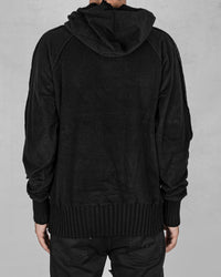 Velvet sweater Black