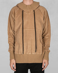 Velvet sweater caramel