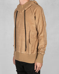 Velvet sweater caramel