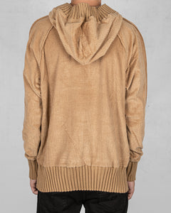 Velvet sweater caramel