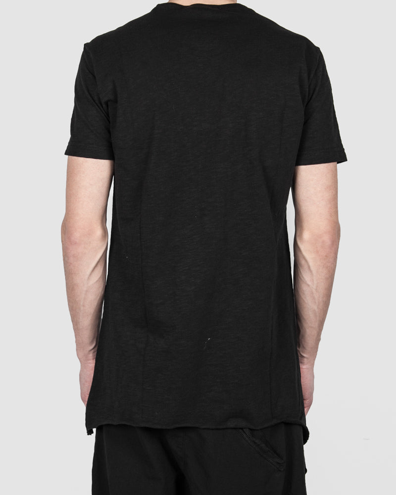Xagon - Asymmetric real cut tshirt black - Stilett.com